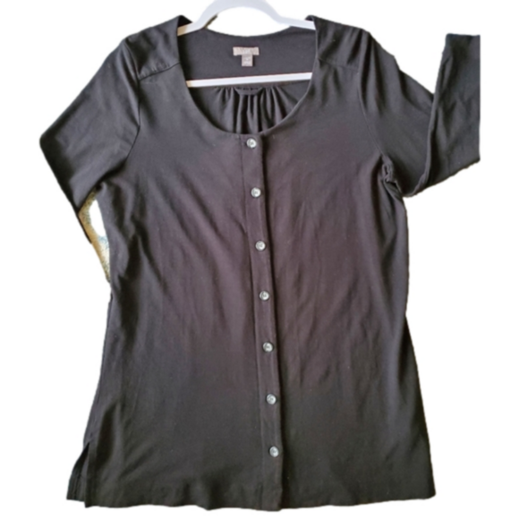 J.Jill Stretch Button Front 3/4 Sleeve Cardigan Size M EUC - Picture 4 of 14